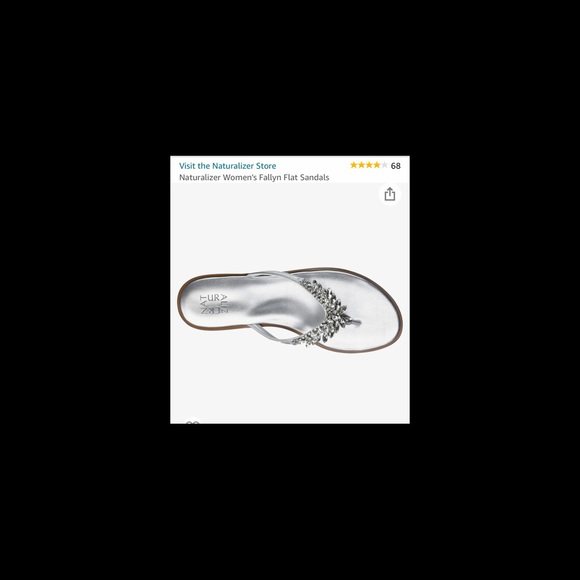 SOLD NOT FOR SALE Naturalizer Fallyn silver strap & clear rhinestone - Picture 5 of 11